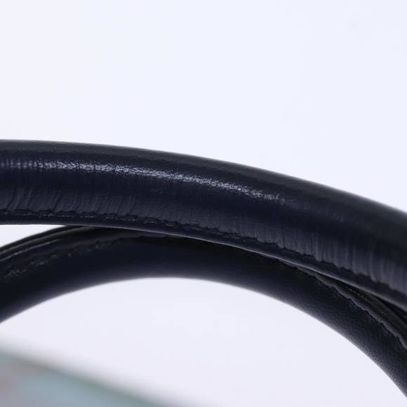 BURBERRY Nova Check Blue Label Hand Bag Nylon Blue Auth bs14211 - Picture 8 of 16